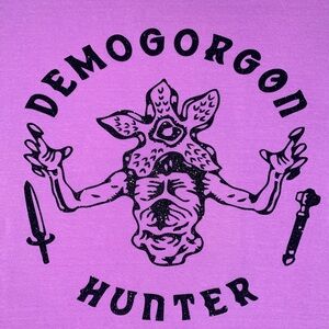 Purple Demogorgon Hunter Graphic Tee